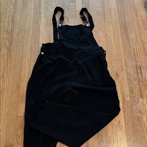 SHEIN Black lightweight, corduroy overalls